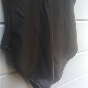 American Apparel Other - Black pleather onesie from American Apparel Large American Apparel Other - Black pleather onesie from American Apparel Large